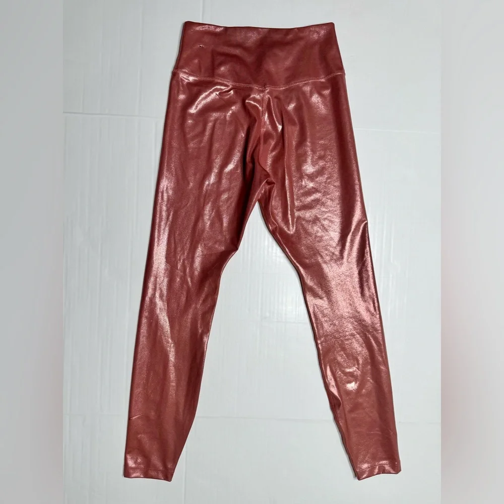 Nike Dri-Fit Icon Clash Legging Rose Gold‎ Metallic Shimmer SizeSmall (0164) A3
